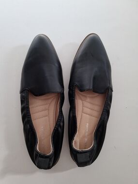 Adrienne Vittadini Black Pointed Toe Slip-On Flats SZ 10